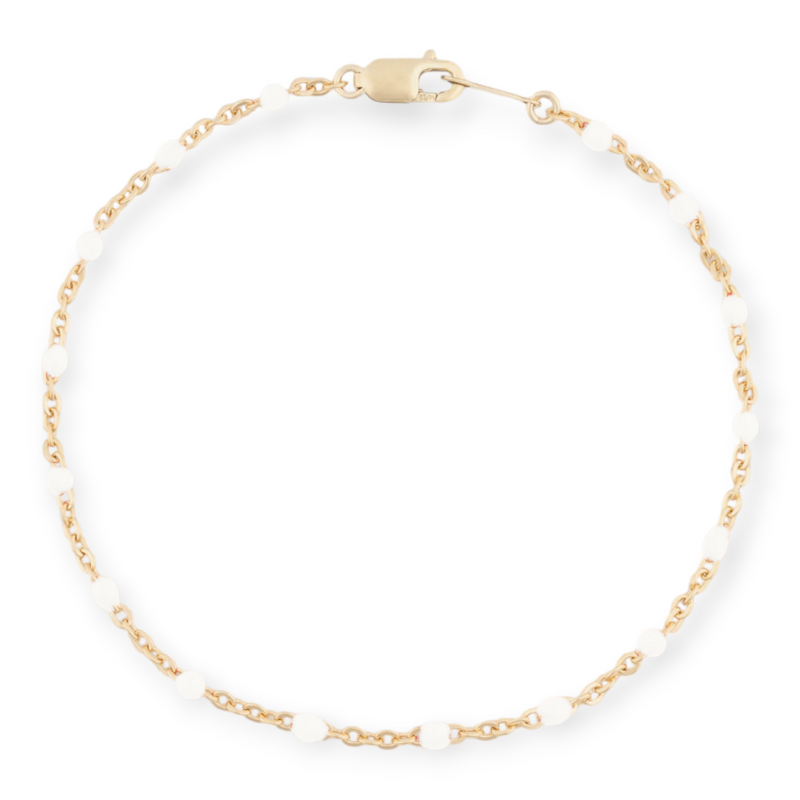 white daisy bracelet