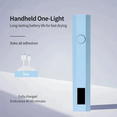 YIKOOLIN Convenient Handheld Nail Dryer Lamp UV/LED Nail Curing All Gel Polish Nail Art Tool Nail Art Convenient Nail Lamp