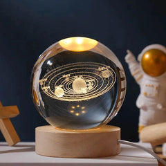 3D Crystal Ball Astronomy Galaxy Solar System
