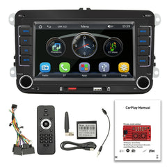 7 Inch Car Stereo MP5 Player Touchcreen BT AM/FM Radio Receiver with Android Auto Carplay Support Hands-Free Calling USB Charge