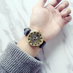 Waterproof Leather Strap Dual-Sided Quartz Couple Watch