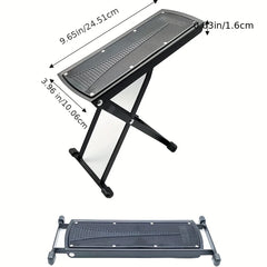 Pedicure Foot Rest Stand Beauty Footrest for Pedicures Toenail Care Stand with Non-Slip Rubber Adjustable Foot Pedal