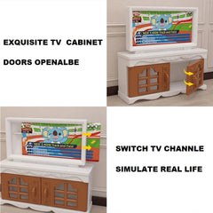 miniature items dollhouse furniture accessories living room bedroom supermarket shopping games family interaction doll kids toys