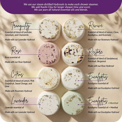 Shower Steamer Variety Pack | Try All 8 Scents | All Natural Aromatherapy