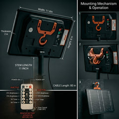 Solar Panel for LED Address Signs – Outdoor Power System with Sensor