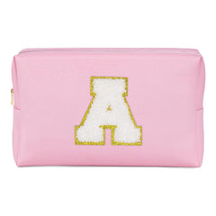 Waterproof PU Makeup Bag with Single Letter Design