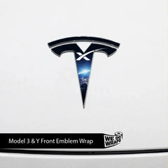 SpaceX Tesla Emblem Decals (Front + Back) | Model Y
