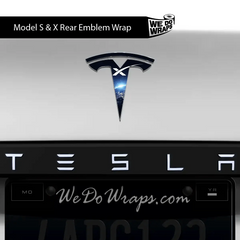 SpaceX Tesla Emblem Decals | Model X