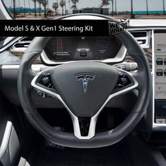 SpaceX Tesla Steering Wheel Wrap | Model X
