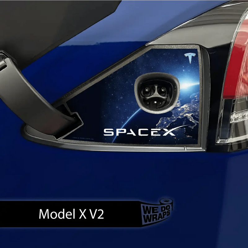 SpaceX Tesla Charge Port Wrap | Model X
