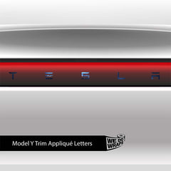 SpaceX Tesla Emblem Decals (Front + Back) | Model Y