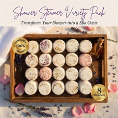 Shower Steamer Variety Pack | Try All 8 Scents | All Natural Aromatherapy
