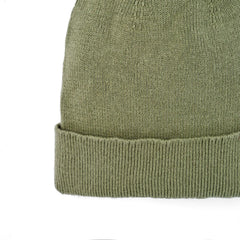 Knit Baby Pom Beanie in Sage Green