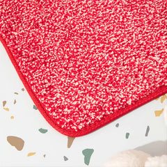 1pc Pink Absorbent Soft Bathroom and Kitchen Mat