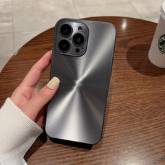 iPhone CD-Pattern Metal Lens Case w/ Protector