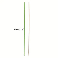 100 Natural Bamboo Skewers for BBQ and Parties