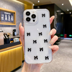 Epoxy Glitter Bow iPhone Case