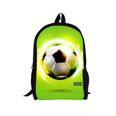 Customizable Backpack for Students - Colorful Football Series