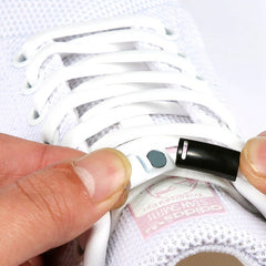 Colorful Magnetic No-Tie Shoelaces with Metal Flat Design