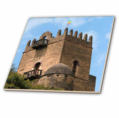 3dRose Danita Delimont - Castles - Fasilides Castle in Fortress City of Fasil Ghebbi, Gondar, Ethiopia - Tiles
