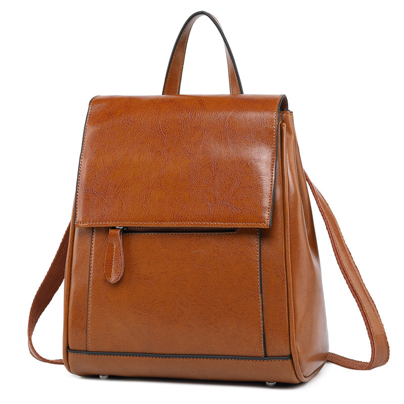 Top Grain LeatherWomen's Top Grain Leather Backpack  Stylish Leather Rucksack Ladies Leather Travel Backpacks Christmas Gift For Her