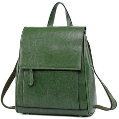 Top Grain LeatherWomen's Top Grain Leather Backpack  Stylish Leather Rucksack Ladies Leather Travel Backpacks Christmas Gift For Her
