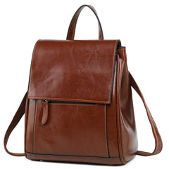 Top Grain LeatherWomen's Top Grain Leather Backpack  Stylish Leather Rucksack Ladies Leather Travel Backpacks Christmas Gift For Her