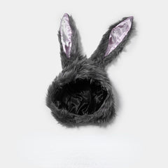 Halloween Plush Bunny Ears Hat for Cute Girls