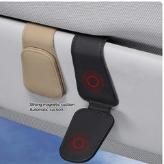 PU Leather Sunglasses Clip