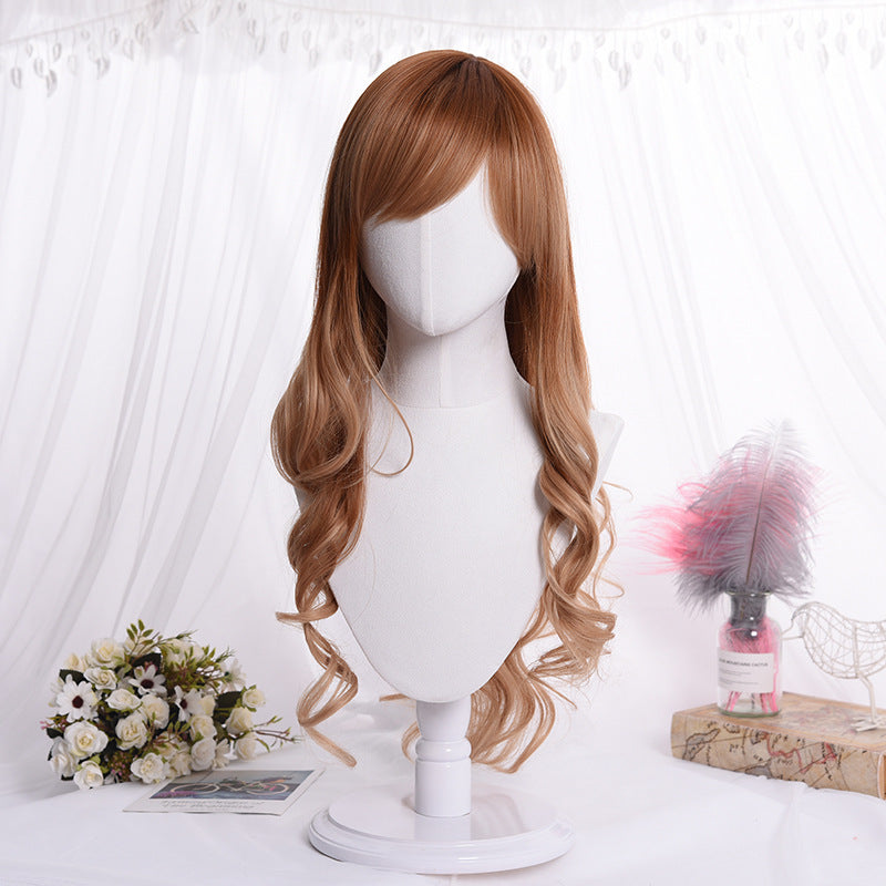 Korean Style Gray Ombre Long Wavy Wig - Wholesale