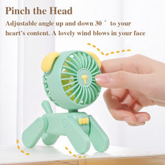 Cute Portable USB Rechargeable Handheld Fan (3 Speed)