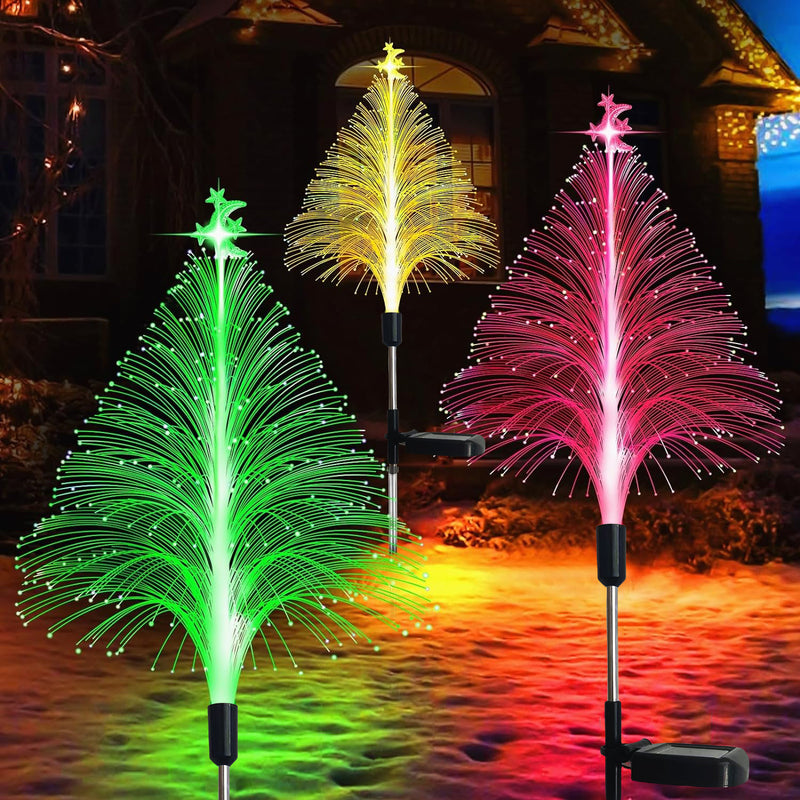 New Solar Christmas Jellyfish Outdoor Yard Light