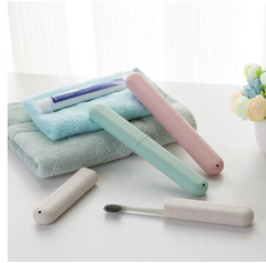 Travel Toothbrush Holder Made from Wheat Straw (Set)