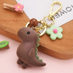 Cute 3D Cartoon Dinosaur Keychain Pendant Accessory