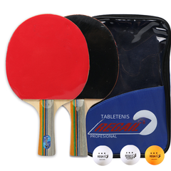 REGAIL 8010 Table Tennis Racket Set with 3 Balls
