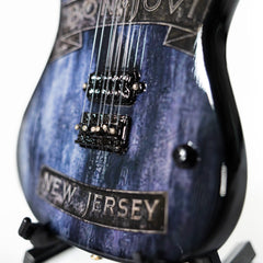 Bon Jovi New Jersey Miniature Guitar