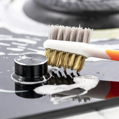 1pc Range Hood Plastic Cleaning Brush and Metal Scrubber