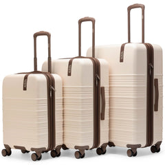 Retro Trek 3-Piece Expandable Hardside Spinner Luggage Set