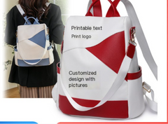 Stylish Color-Block Backpack for Travel and Daily Use