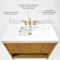 Momo Bathroom Vanity Collection in Sienna Finish