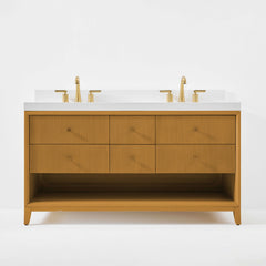 Momo Bathroom Vanity Collection in Sienna Finish