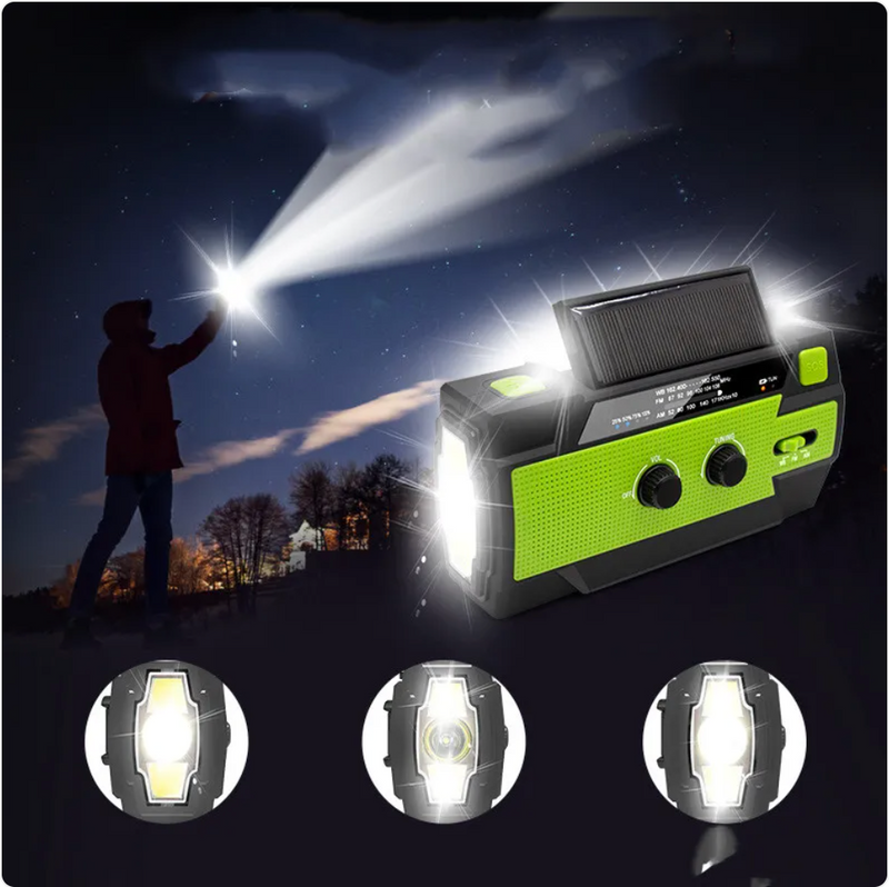 Solar Hand-Crank Emergency Radio