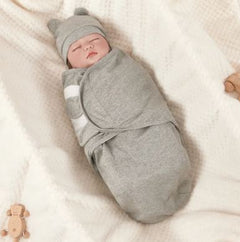 Cotton Swaddle Blanket & Hat Set | Newborn