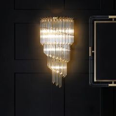 Tapered Alana Crystal Wall Lamp