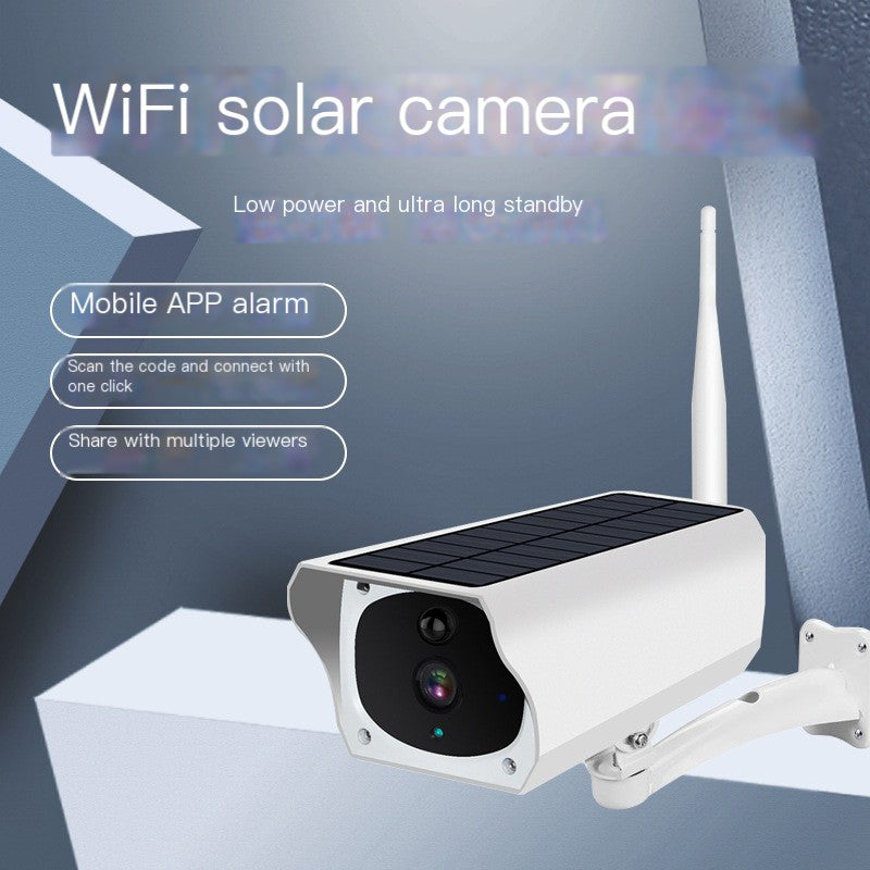 Outdoor Solar Wireless WiFi Security Camera with Night Vision