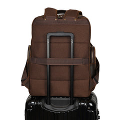 Vintage Leather Backpack Full Grain Crazy Horse Leather Travel Backpack Large Laptop Backpack Retro Rucksack