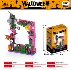 Halloween Pumpkin House Building Blocks