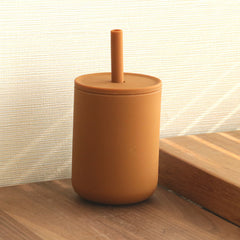 Silicone No-Spill Baby Cup with Straw
