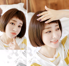 New Women's Bobo Wig - Realistic Short Straight Hair