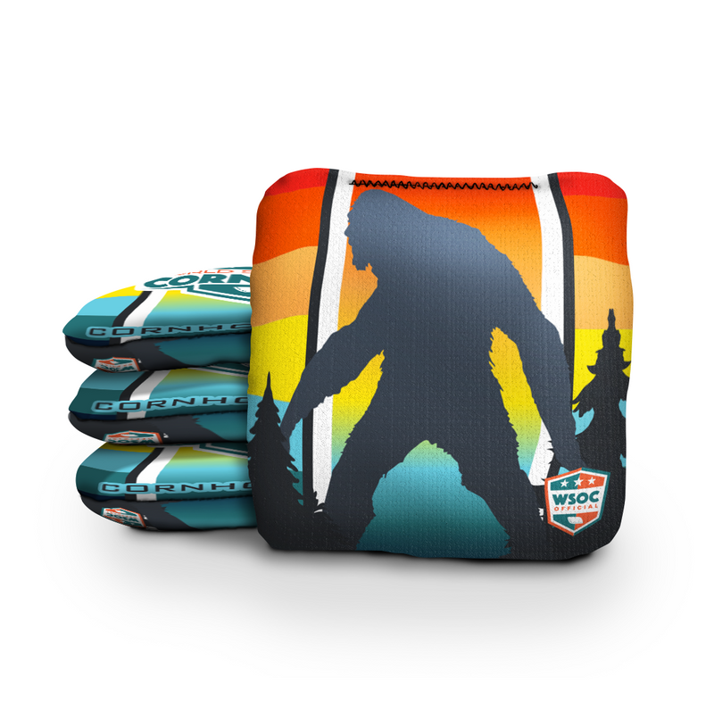 Retro Sasquatch - 6 Inch WSOC Official Pro Cornhole Bags